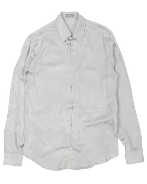 dior button up grey